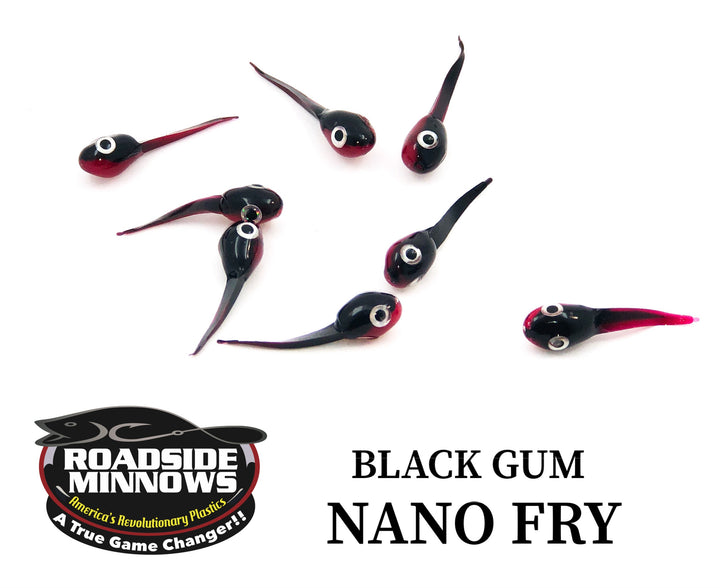 Nano Frys Custom Fishing Tackle by Roadside Minnows Black Gum 043